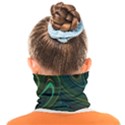 Dark Green Swirls Face Covering Bandana (Kids) View2