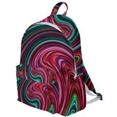 Red Green Swirls The Plain Backpack by SpinnyChairDesigns