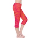 Pink and Orange Swirl Capri Leggings  View4