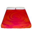 Pink and Orange Swirl Fitted Sheet (California King Size) View1