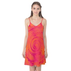 Pink And Orange Swirl Camis Nightgown by SpinnyChairDesigns