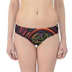 Abstract Tribal Swirl Hipster Bikini Bottoms by SpinnyChairDesigns