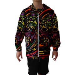 Abstract Tribal Swirl Kids  Hooded Windbreaker by SpinnyChairDesigns