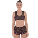 Abstract Tribal Swirl Racerback Boyleg Bikini Set View1