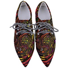 Abstract Tribal Swirl Pointed Oxford Shoes by SpinnyChairDesigns