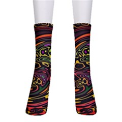 Abstract Tribal Swirl Men s Crew Socks by SpinnyChairDesigns