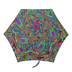 Ugliest Pattern In The World Mini Folding Umbrellas by SpinnyChairDesigns