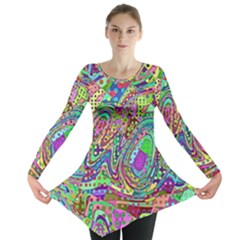 Ugliest Pattern In The World Long Sleeve Tunic  by SpinnyChairDesigns