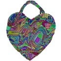 Ugliest Pattern In The World Giant Heart Shaped Tote View2