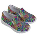 Ugliest Pattern In The World Kids Lightweight Slip Ons View3