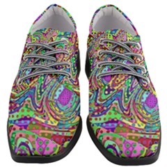 Ugliest Pattern In The World Women Heeled Oxford Shoes by SpinnyChairDesigns