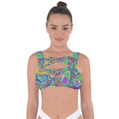 Ugliest Pattern In The World Bandaged Up Bikini Top