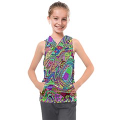 Ugliest Pattern In The World Kids  Sleeveless Hoodie by SpinnyChairDesigns