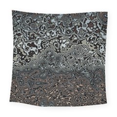 Urban Camouflage Black Grey Brown Square Tapestry (large) by SpinnyChairDesigns