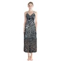 Urban Camouflage Black Grey Brown Button Up Chiffon Maxi Dress View1