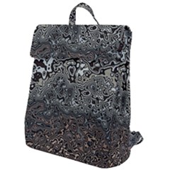 Urban Camouflage Black Grey Brown Flap Top Backpack by SpinnyChairDesigns