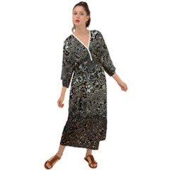 Urban Camouflage Black Grey Brown Grecian Style  Maxi Dress by SpinnyChairDesigns