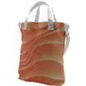 Coral Peach Swoosh Canvas Messenger Bag View1