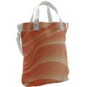 Coral Peach Swoosh Canvas Messenger Bag View2