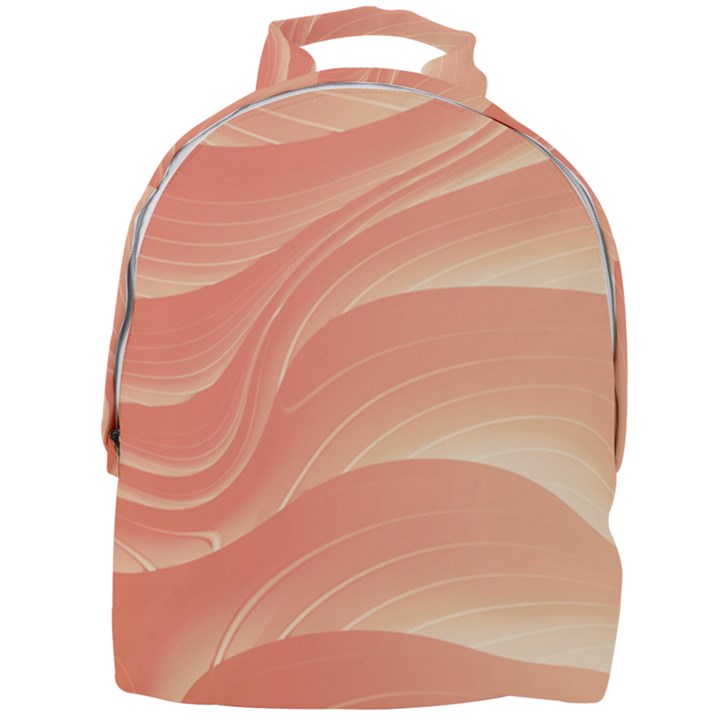 Coral Peach Swoosh Mini Full Print Backpack