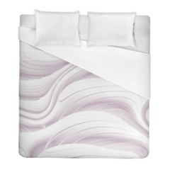 Pale Pink And White Swoosh Duvet Cover (full/ Double Size) by SpinnyChairDesigns