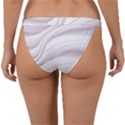 Pale Pink and White Swoosh Band Bikini Bottom View2