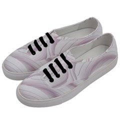 Pale Pink And White Swoosh Men s Classic Low Top Sneakers by SpinnyChairDesigns