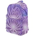 Watercolor Blue Purple Floral Pattern Classic Backpack View1