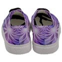 Watercolor Blue Purple Floral Pattern Men s Classic Low Top Sneakers View4