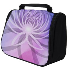 Watercolor Blue Purple Floral Pattern Full Print Travel Pouch (big) by SpinnyChairDesigns