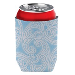 Light Blue And White Abstract Paisley Can Holder by SpinnyChairDesigns