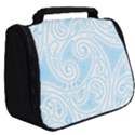 Light Blue and White Abstract Paisley Full Print Travel Pouch (Big) View2