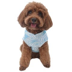 Light Blue And White Abstract Paisley Dog Sweater by SpinnyChairDesigns