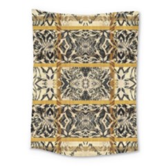 Antique Black And Gold Medium Tapestry by SpinnyChairDesigns