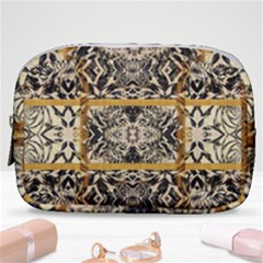 Antique Black And Gold Make Up Pouch (small) by SpinnyChairDesigns