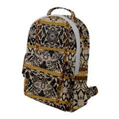 Antique Black And Gold Flap Pocket Backpack (large) by SpinnyChairDesigns