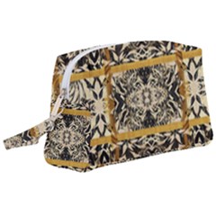 Antique Black And Gold Wristlet Pouch Bag (large) by SpinnyChairDesigns