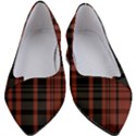 Black and Red Striped Plaid Women s Block Heels  View1