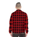 Grunge Red Black Buffalo Plaid Men s Windbreaker View2