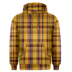 Madras Plaid Yellow Gold Men s Core Hoodie by SpinnyChairDesigns