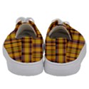 Madras Plaid Yellow Gold Kids  Low Top Canvas Sneakers View4