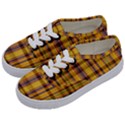 Madras Plaid Yellow Gold Kids  Classic Low Top Sneakers View2