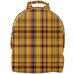 Madras Plaid Yellow Gold Mini Full Print Backpack by SpinnyChairDesigns