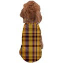 Madras Plaid Yellow Gold Dog T-Shirt View2