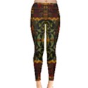 Vintage Red Gold Green Inside Out Leggings View3