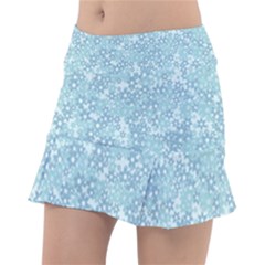 Light Blue Wildflowers Tennis Skorts by SpinnyChairDesigns