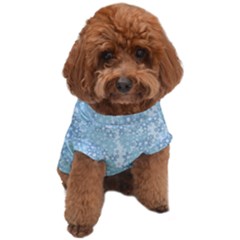 Light Blue Wildflowers Dog T-shirt by SpinnyChairDesigns