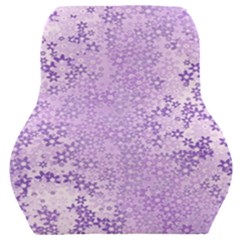 Purple Wildflowers Pattern Car Seat Back Cushion  by SpinnyChairDesigns