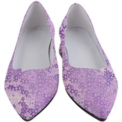 Purple Wildflowers Pattern Women s Block Heels  by SpinnyChairDesigns