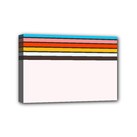 Vintage Stripes Mini Canvas 6  X 4  (stretched) by tmsartbazaar